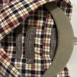Daniel Cremieux Burgundy and Cream Plaid Shirt